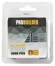 Hæfteklammer 8 mm nr. 10J 1000 stk. - Probuilder 